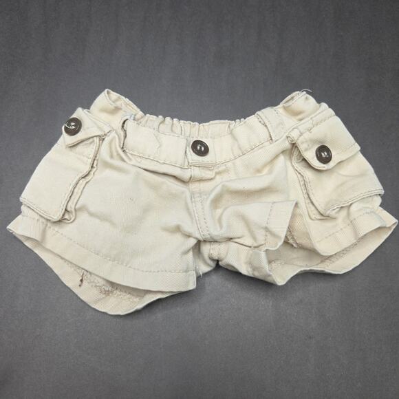 Build A Bear Workshop Shorts Set of 2 Black Khaki Everyday BABW - Picture 3 of 6